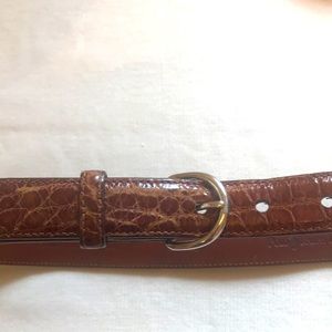 Polo Ralph Lauren Sterling Silver Alligator Belt